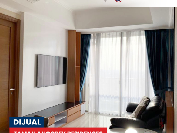 Fully Furnished Bagus 99m2 Lantai Tengah di Taman Anggrek Residences