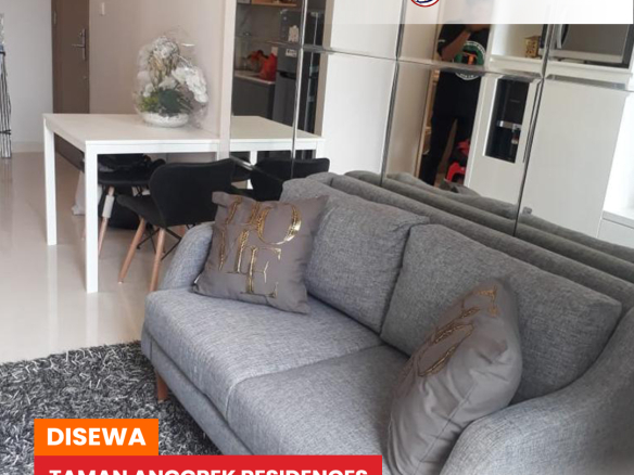 Disewa Taman Anggrek Residences Fully Furnished 2 Bed, Middle Floor