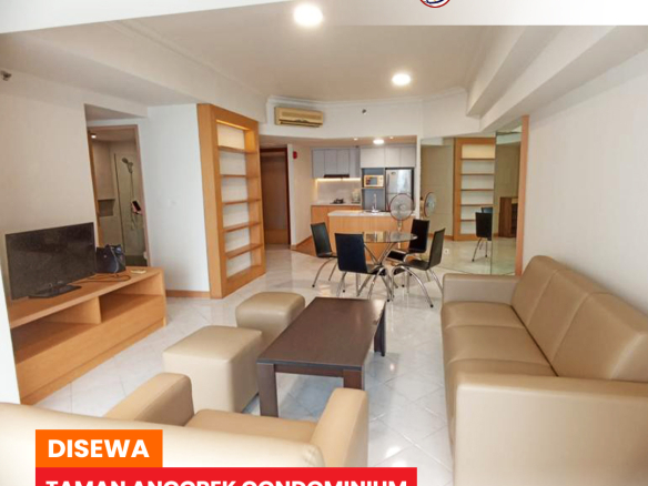 Taman Anggrek Condominium Condition Semi Furnished 2 Bed, Middle Floor