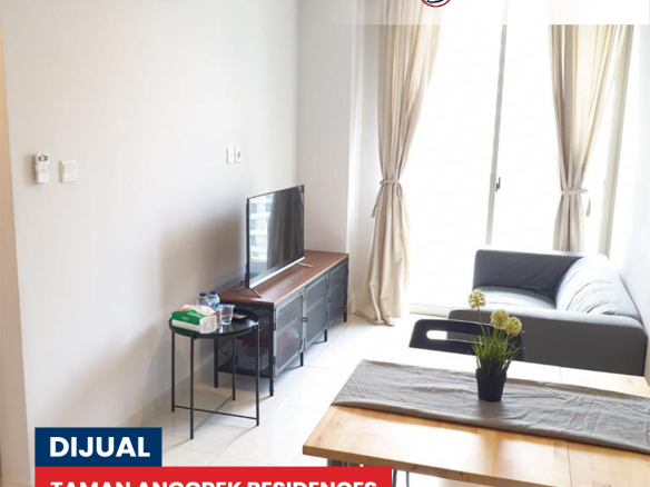 Termurah! 2 Bedroom 50m2, High Floor di Taman Anggrek Residence
