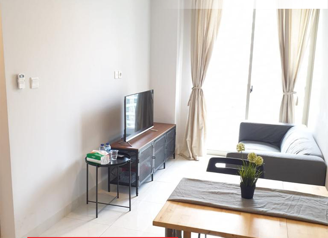 Termurah! 2 Bedroom 50m2, High Floor di Taman Anggrek Residence