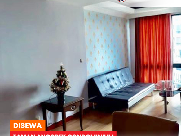 Fully Furnished 2 Bed, Lantai Tengah, Taman Anggrek Condominium