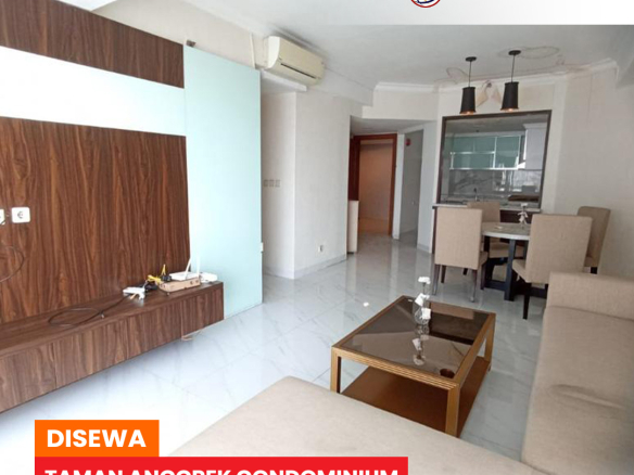 Fully Furnished, Taman Anggrek Condominium 2 Bed, Mid Floor, East View