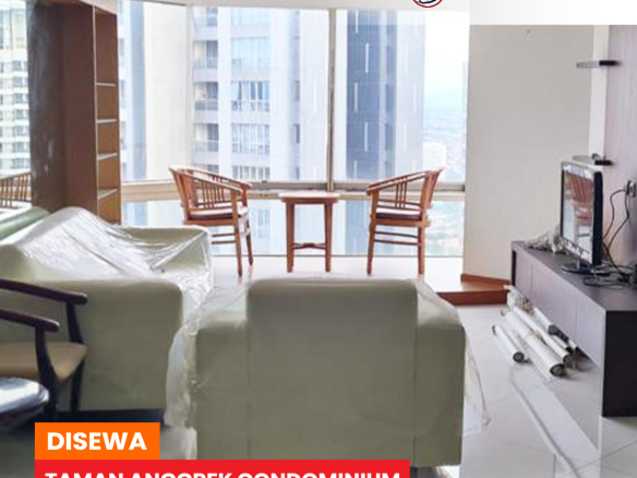 Fully Furnished, 3 Bedroom, Lantai Atas, Taman Anggrek Condominium