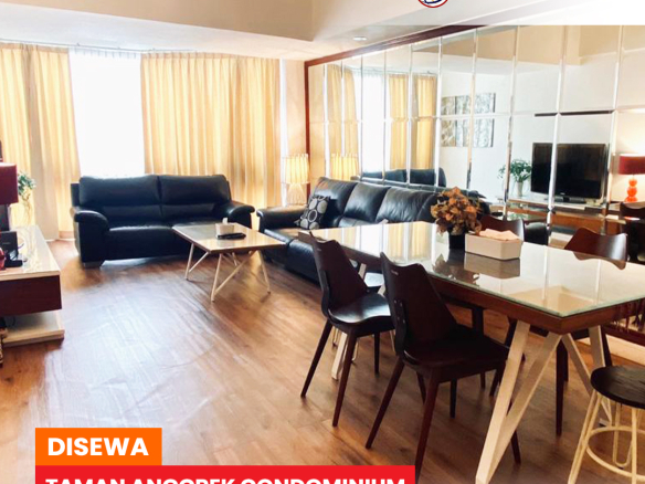 Good Condition! Fully Furnished, High Floor, Taman Anggrek Condominium