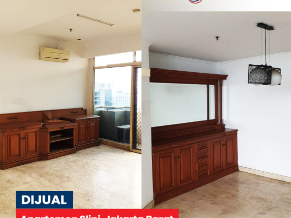 Jual Apartemen Slipi, Unfurnished, 3 Bedroom 118m2, Jakarta Barat