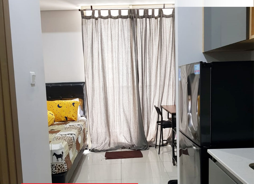 Taman Anggrek Residences Tipe Studio, Semi Furnished, Pool View