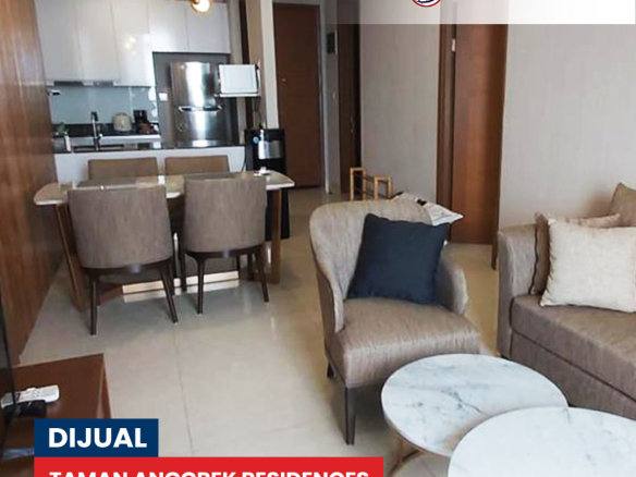 Interior Modern! Taman Anggrek Residences Fully Furnished, Tipe Condo 2 Bedroom