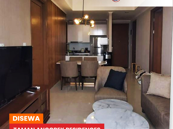 Fully Furnished Interior Modern Taman Anggrek Residences Tipe Condo 2 Bedroom