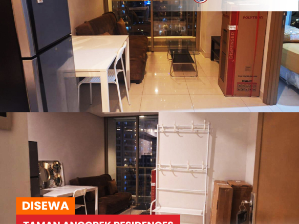 Taman Anggrek Residences 1 Bedroom 38m2, Middle Floor, Pool View