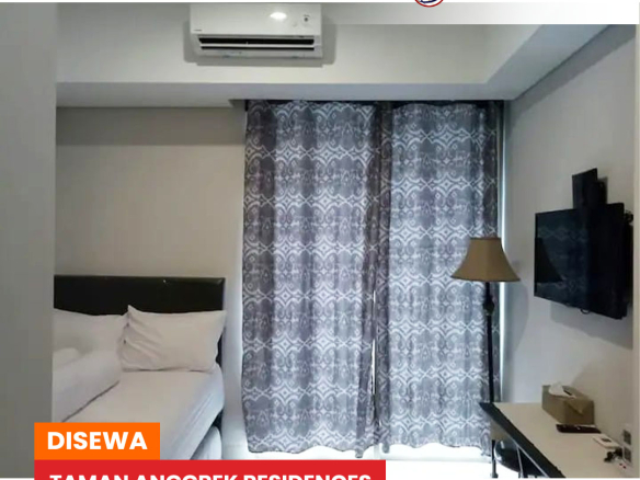 Fully Furnished Tipe Studio 1 Bedroom, Taman Anggrek Residences, West Jakarta