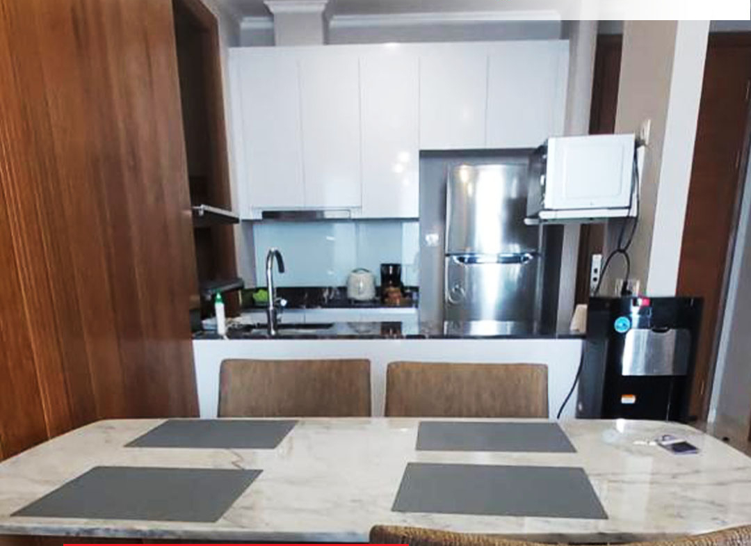 Fully Furnished Interior Modern Taman Anggrek Residences Tipe Condo 2 Bedroom