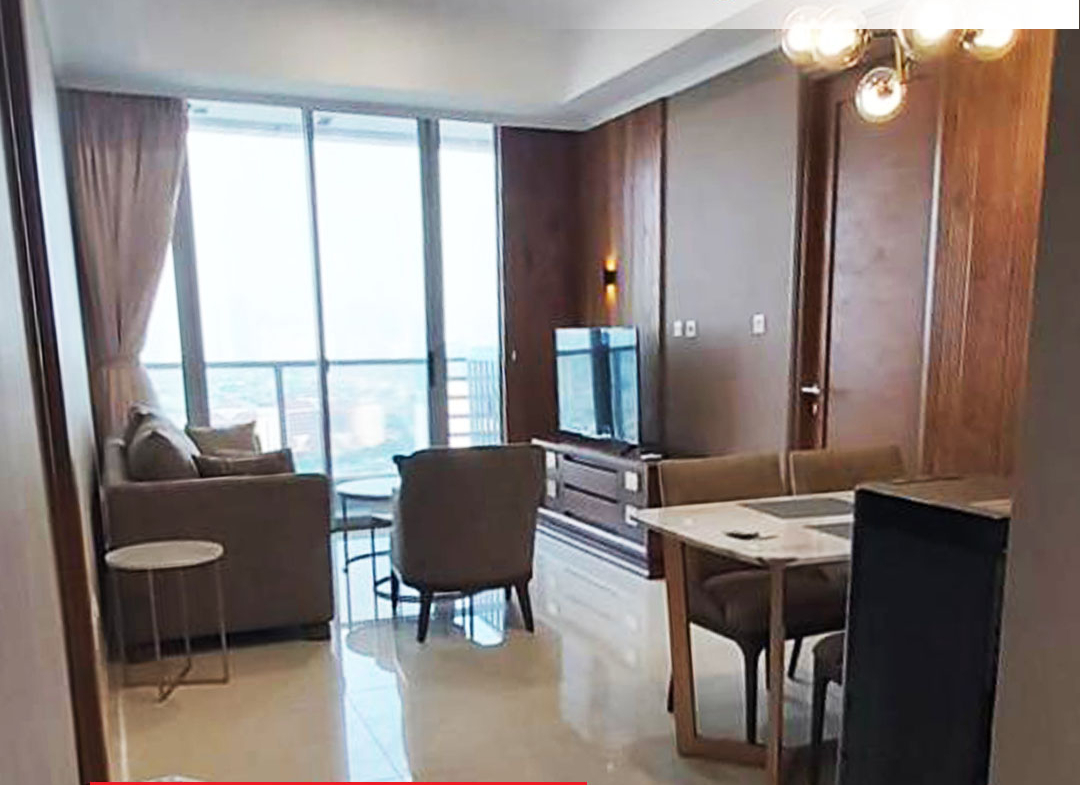 Fully Furnished Interior Modern Taman Anggrek Residences Tipe Condo 2 Bedroom