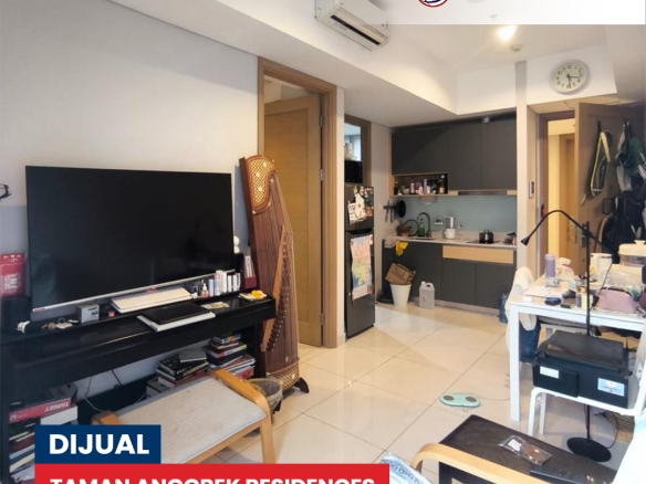 Taman Anggrek Residences, Semi Furnished, 1 Bedroom 38m2, Pool View
