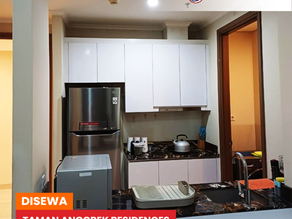 Taman Anggrek Residences Tipe Condo 2 + 1 Bedroom, Fully Furnished, Pool View