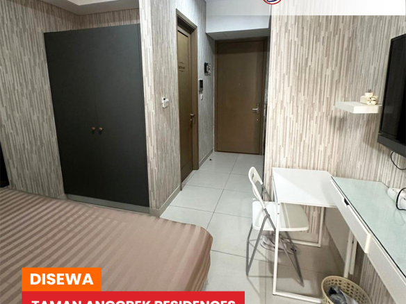 Taman Anggrek Residences Tipe Studio 1 Bedroom, Fully Furnished, Pool View