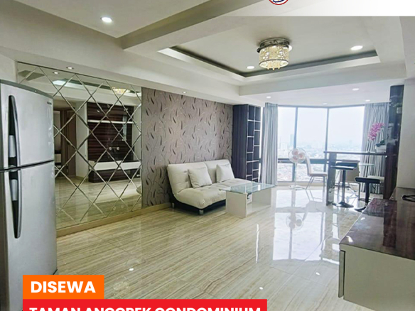 Termurah! Taman Anggrek Condominium 2 Bedroom, Fully Furnished, Middle Floor