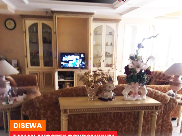 Disewa 3 Bedrooms 176sqm, Fully Furnished, Taman Anggrek Condominium