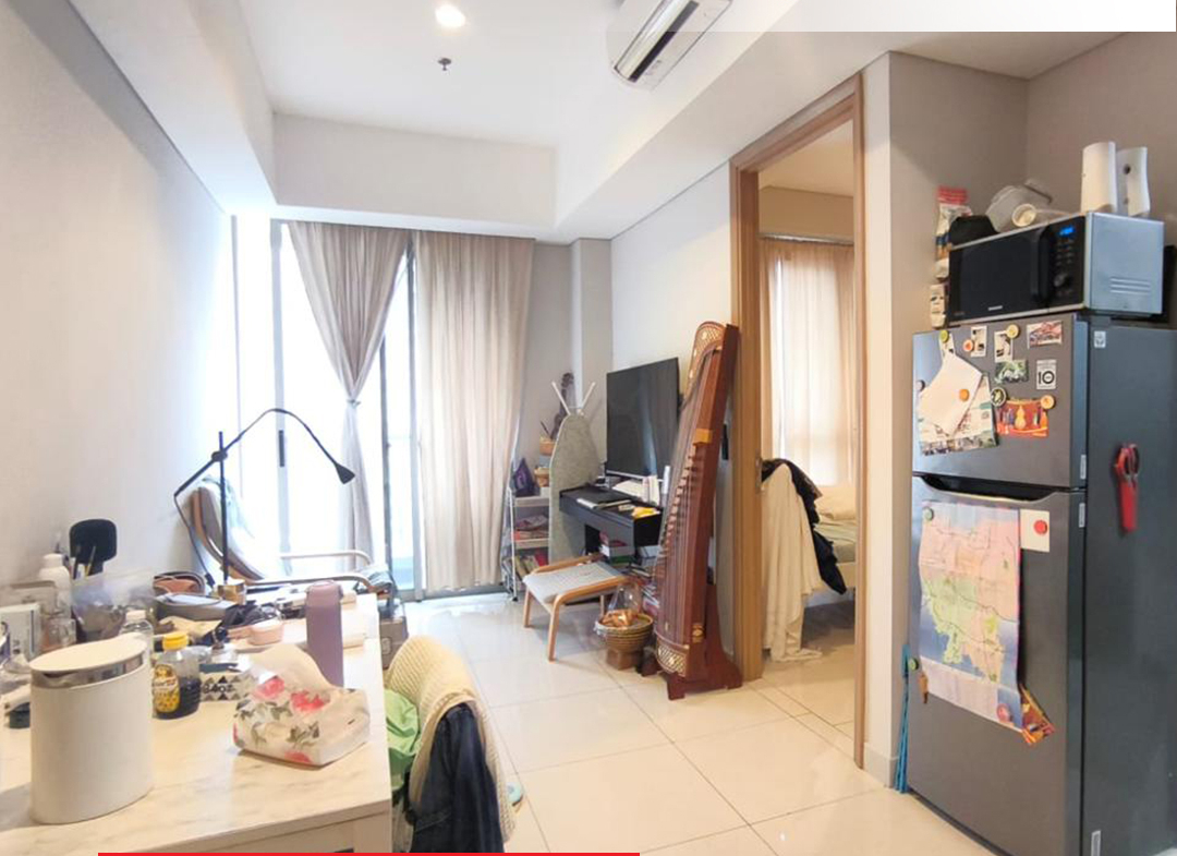 Taman Anggrek Residences, Semi Furnished, 1 Bedroom 38m2, Pool View