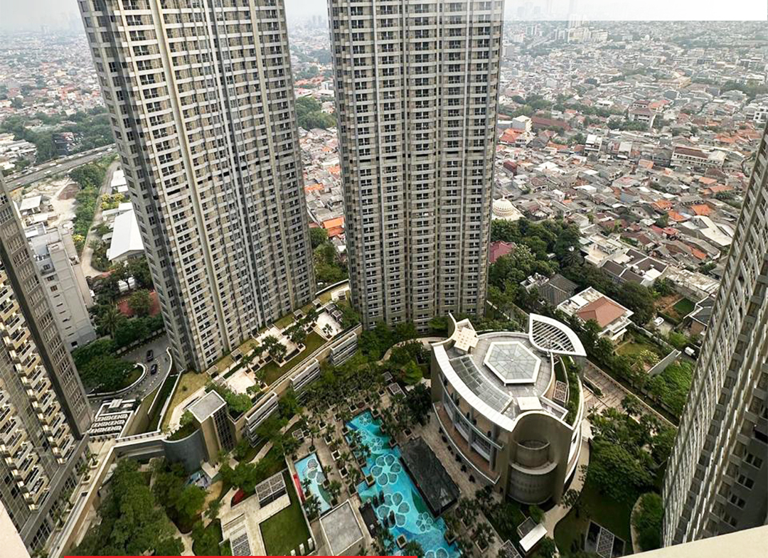 Taman Anggrek Residences Tipe Studio 1 Bedroom, Fully Furnished, Pool View