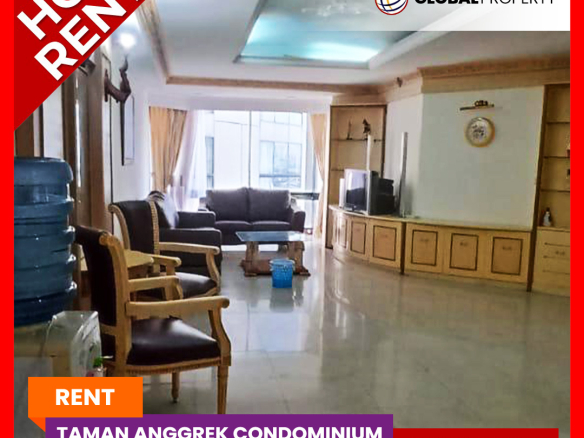 Termurah, Fully Furnished 3BR, Low Floor, Taman Anggrek Condominium