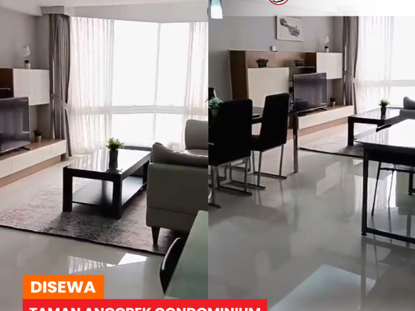 Fully Furnished, Taman Anggrek Condominium 2 Bed, Middle Floor, City View