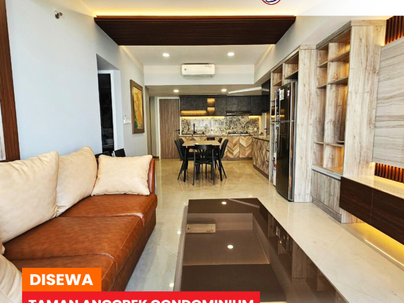 Good Condition, Taman Anggrek Condominium 2 Bedroom, Fully Furnished, High Floor