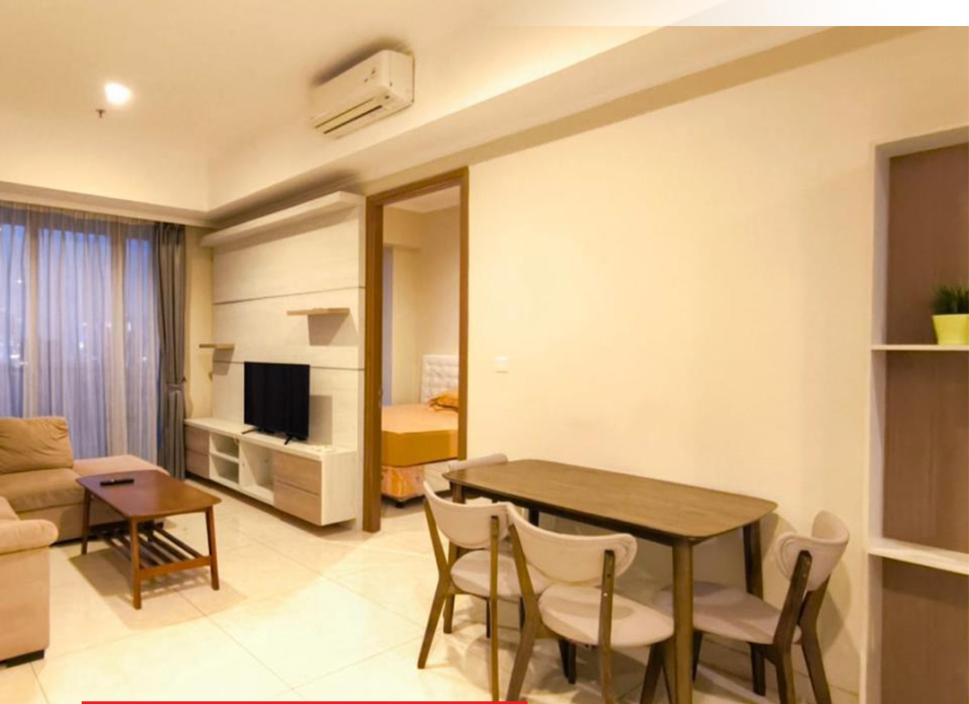 Taman Anggrek Residences Tipe Condo 2 Bed, Fully Furnished, Low Floor