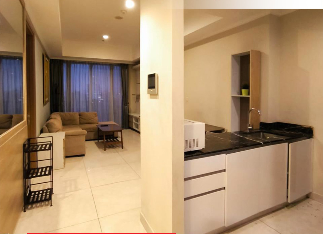 Taman Anggrek Residences Tipe Condo 2 Bed, Fully Furnished, Low Floor