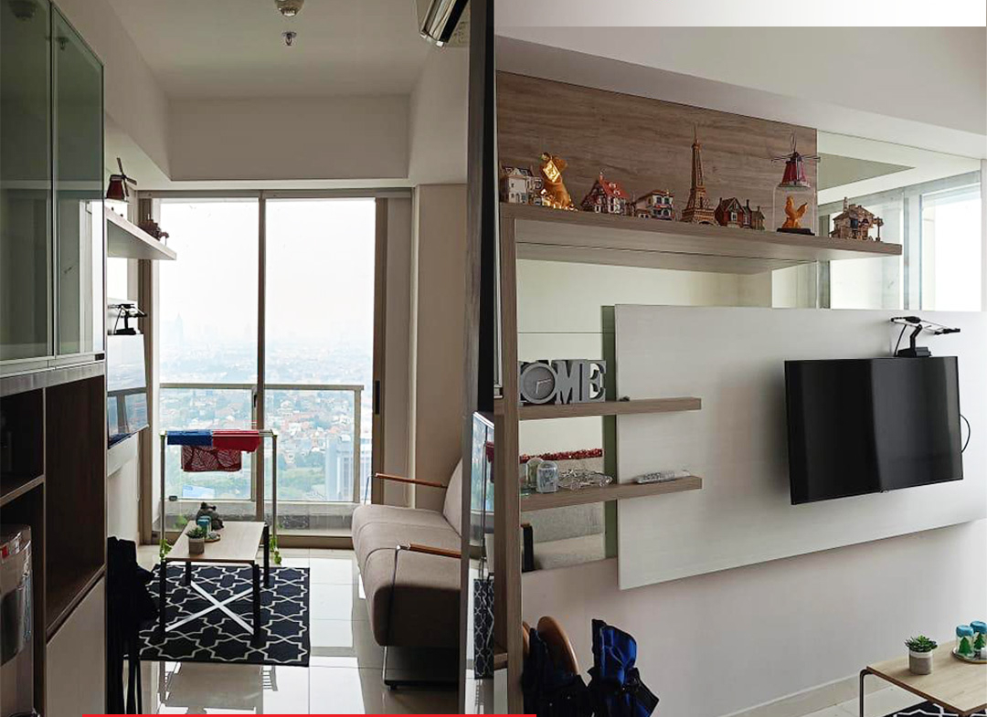 Fully Furnished, Taman Anggrek Residences, 2 Bedroom, Middle Floor, West Jakarta