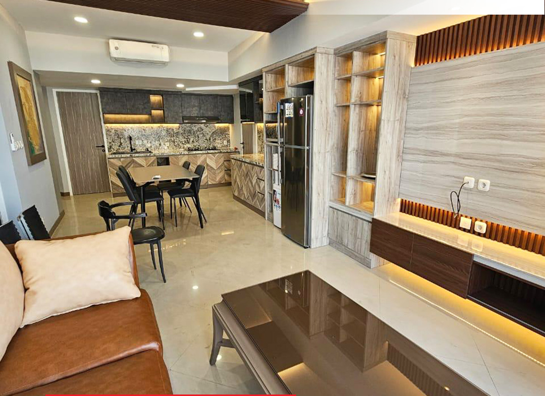 Good Condition, Taman Anggrek Condominium 2 Bedroom, Fully Furnished, High Floor