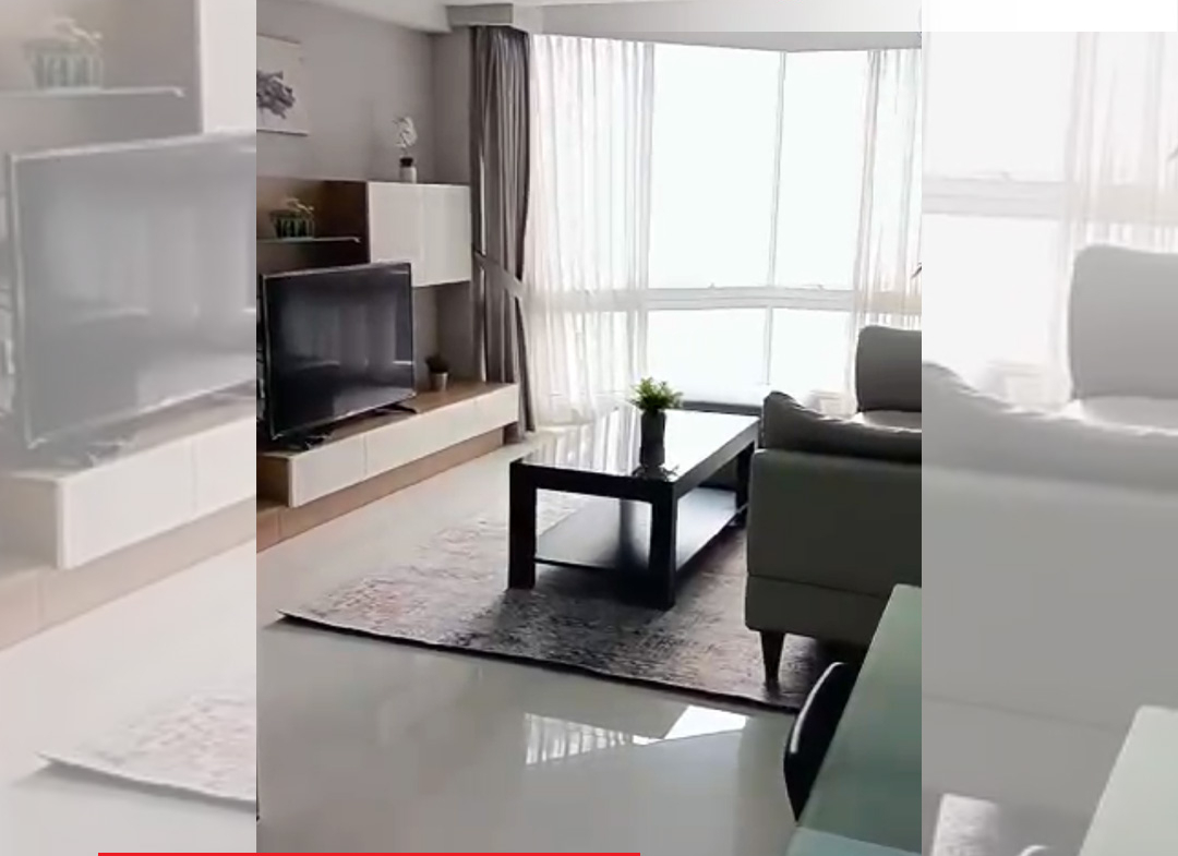Fully Furnished, Taman Anggrek Condominium 2 Bed, Middle Floor, City View