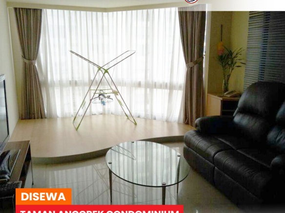 Disewa Taman Anggrek Condominium, Fully Furnished, 2 Bedroom, Lantai Tengah