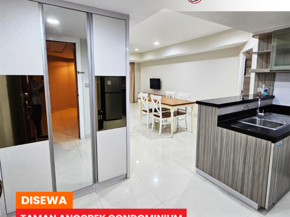 Disewa Taman Anggrek Condominium 2 Bedroom, Fully Furnished, Low Floor