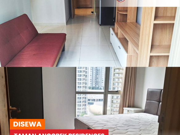 Disewa Taman Anggrek Residences, 2 Bedroom, Fully Furnished, Pool View