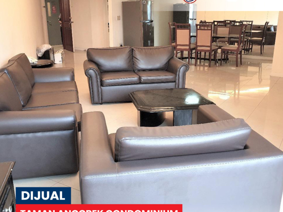 Dijual Taman Anggrek Condominium, Fully Furnished 3 Bedroom, Lantai Bawah
