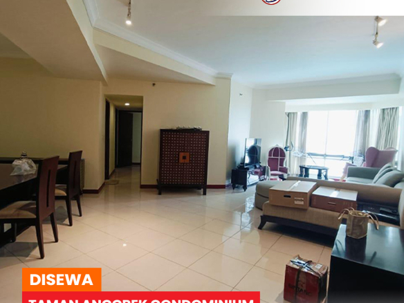 Good Condition! Taman Anggrek Condominium Fully Furnished 3 Bedroom, Low Floor