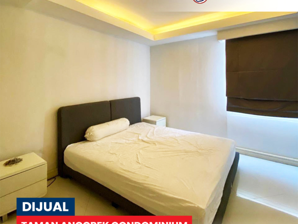 Fully Furnished, 2 Bedroom, Lantai Atas, Taman Anggrek Condominium