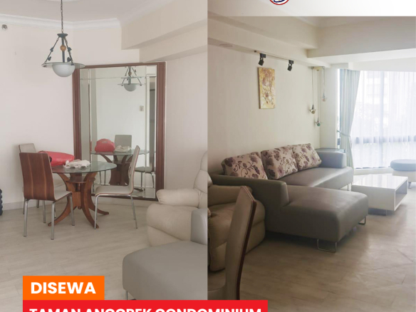 Disewa Taman Anggrek Condominium Fully Furnished 2 Bedroom, Lantai Bawah