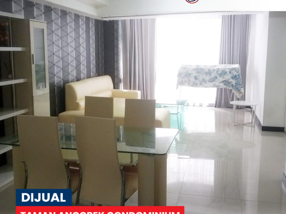 Dijual Fully Furnished 2 Bedroom 88sqm, Middle FLoor, Taman Anggrek Condominium