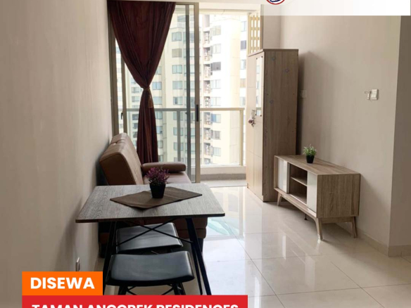 Fully Furnished 3 Bedroom 65m2, High Floor, Taman Anggrek Residences
