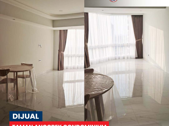 Dijual Unit Taman Anggrek Condominium, Fully Furnished, 2 Bed, Lantai Tengah