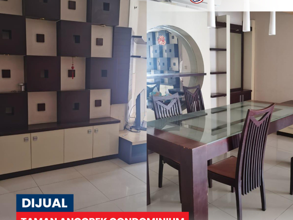 Dijual Taman Anggrek Condominium, Semi Furnished, 3KT, Lantai Atas