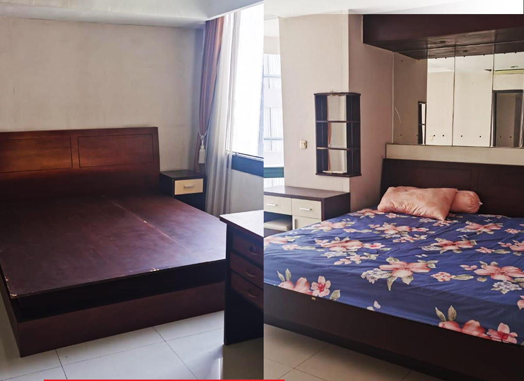 Dijual Taman Anggrek Condominium, Semi Furnished, 3KT, Lantai Atas