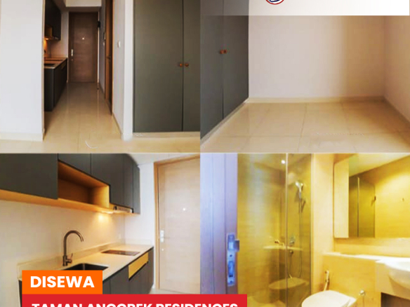 Disewa Studio 1 Bedroom, Taman Anggrek Residences, Fully Furnished, Low Floor