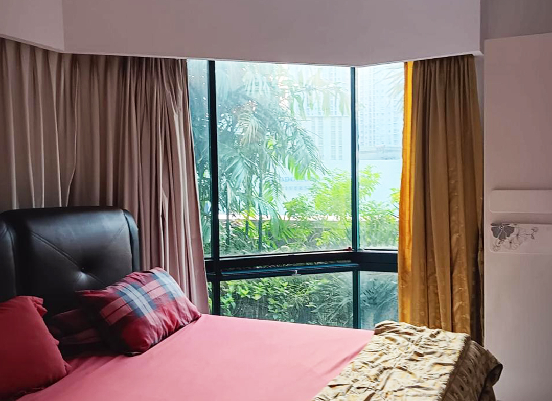 Disewa 2 Bedroom, Taman Anggrek Condominium, Fully Furnished, Garden View