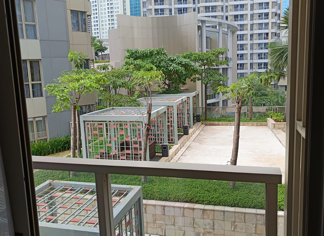 Disewa Taman Anggrek Residences, Fully Furnished, 2 Bed, Garden View