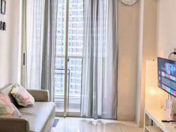 Dijual 1.1 Bio, Taman Anggrek Residences, Fully Furnished, 1 Bedroom 38m2, Pool View