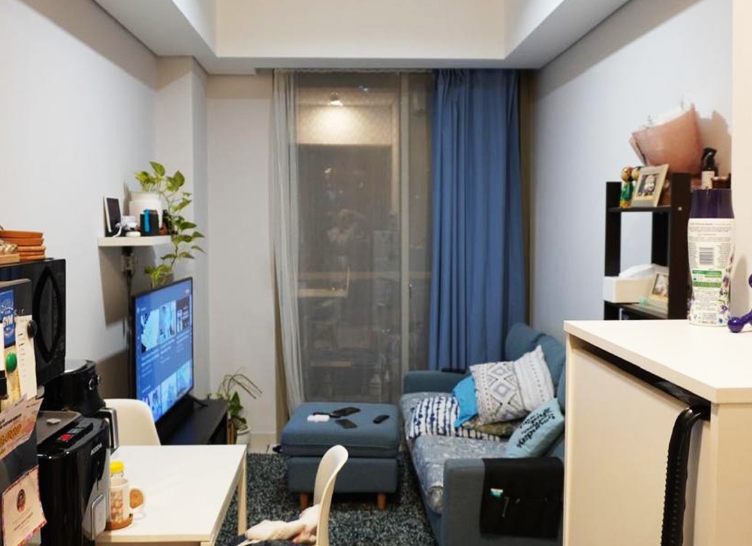 Dijual 1.3M, Fully Furnished 2 Bedroom 50m2, Taman Anggrek Residences