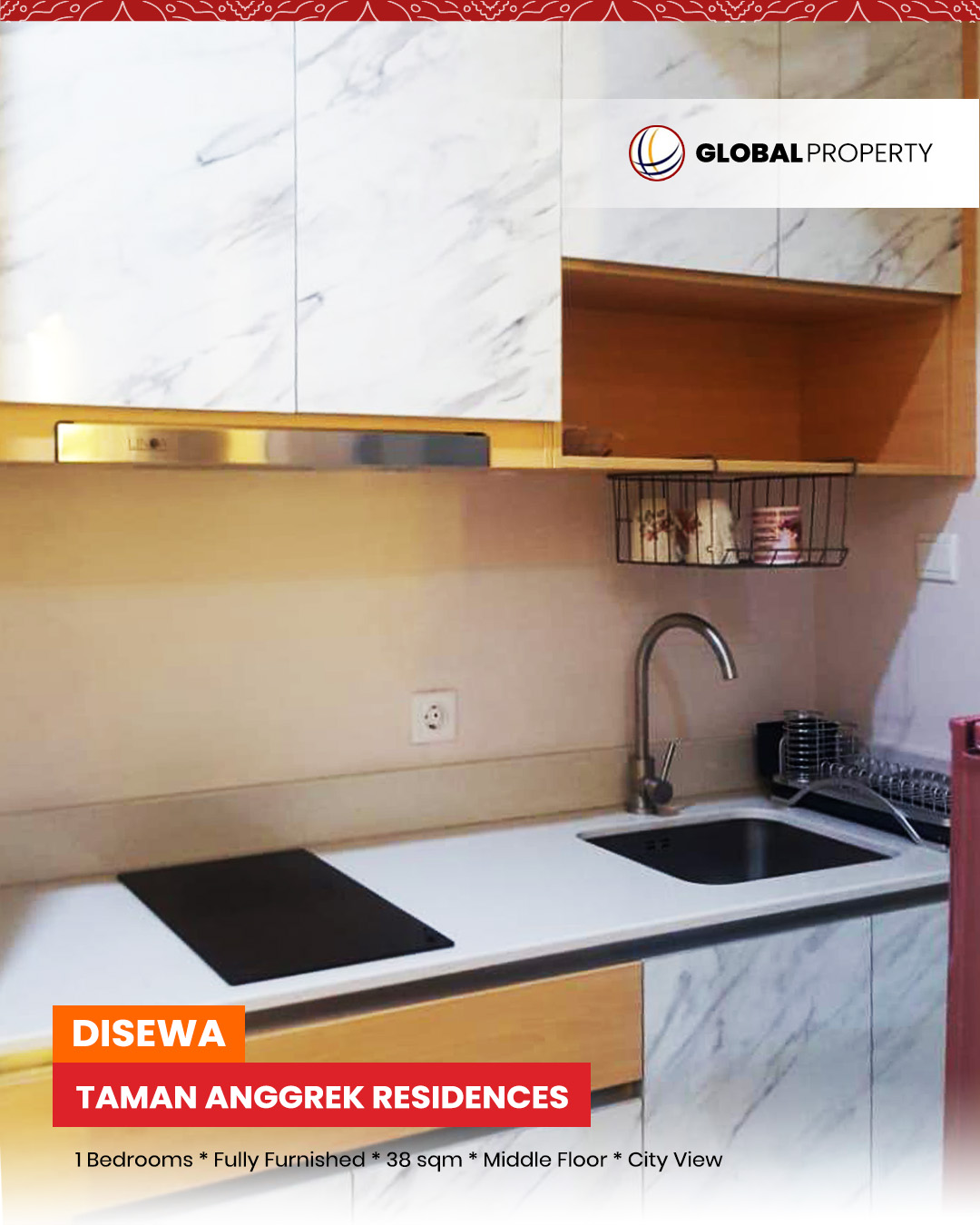 1 Depan TAR sewa Disewa 80jt pertahun, Taman Anggrek Residences, 1 Bedroom, Fully Furnished